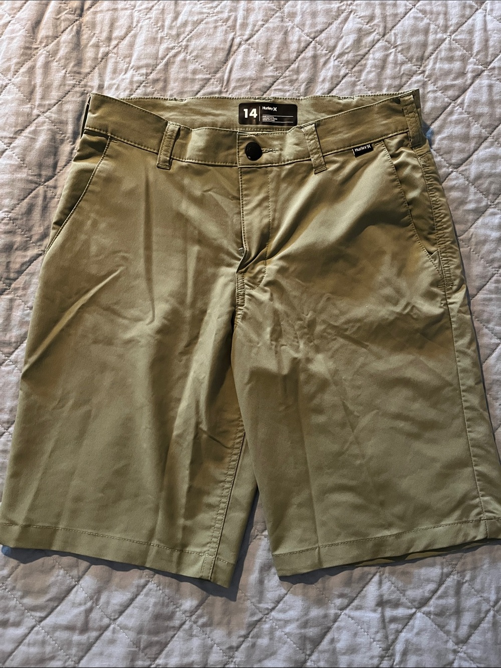 Hurley Boys Green Hybrid Board Shorts size 14